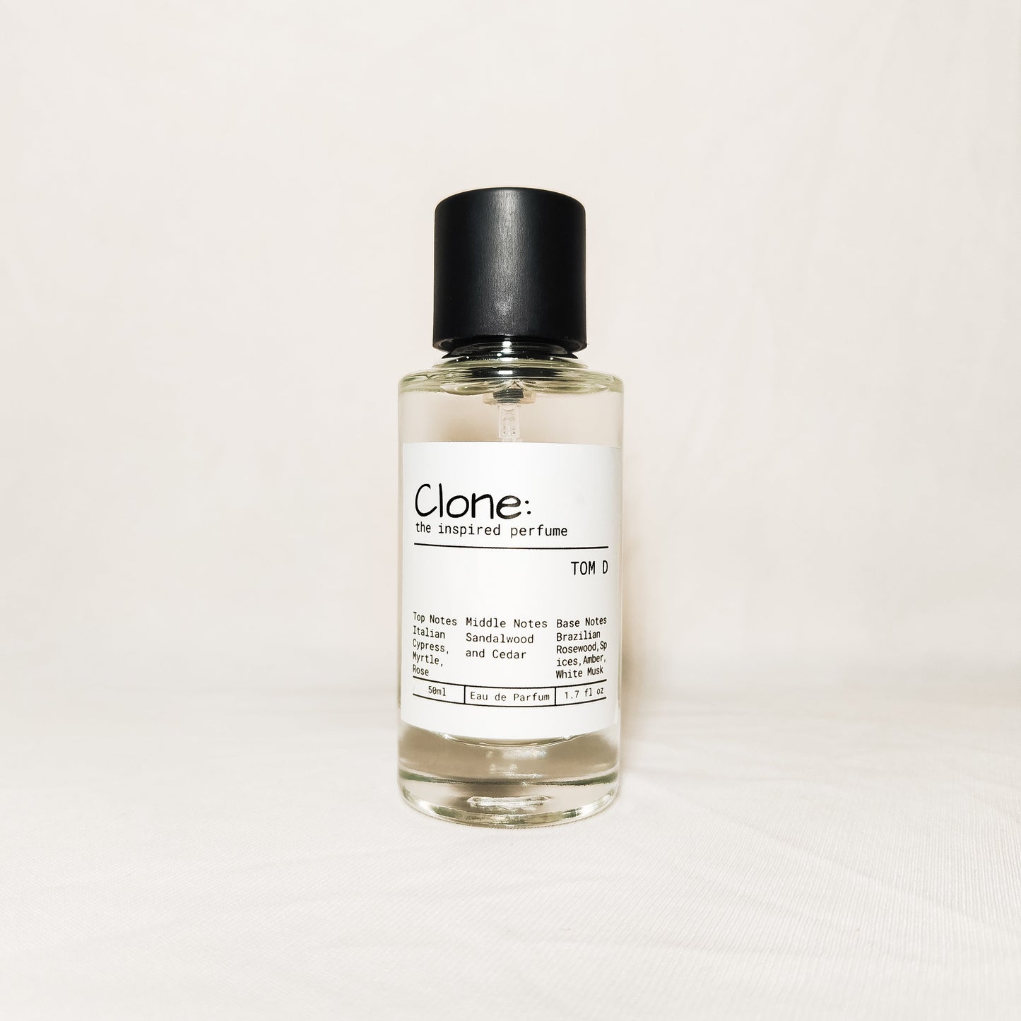 Clone Tom D Eau de Parfum for Men & Women | Woody & Sandalwood Scent | Long-Lasting Unisex Perfume Inspired by Tam Dao | 50ml