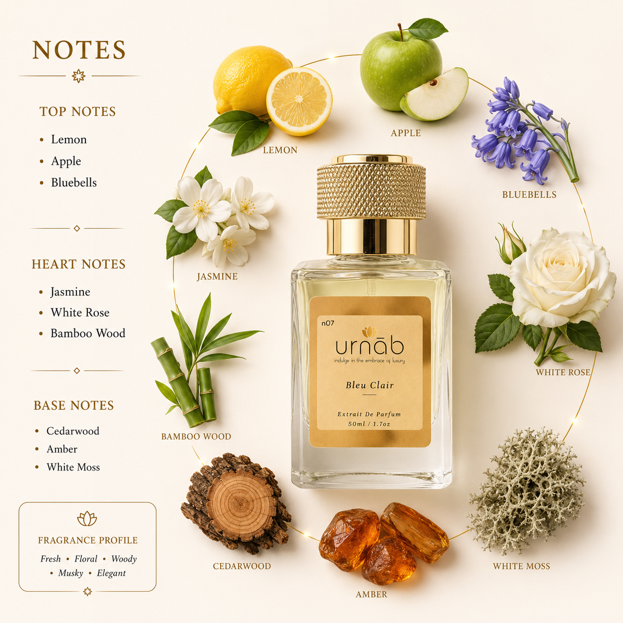 N07 Bleu Clair - Oriental Floral Extrait de Parfum